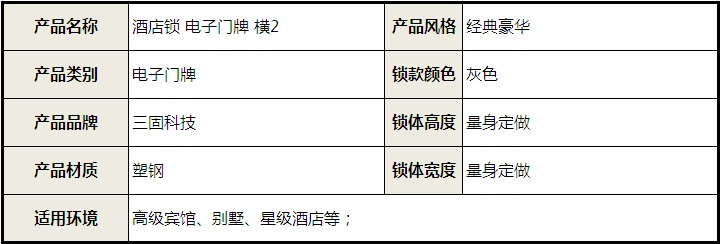 酒店鎖 電子門(mén)牌 智能門(mén)鎖